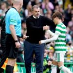 Ange Postecoglou and Kyogo Furuhashi Celtic