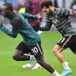 Sadio Mane and Mohamed Salah Liverpool